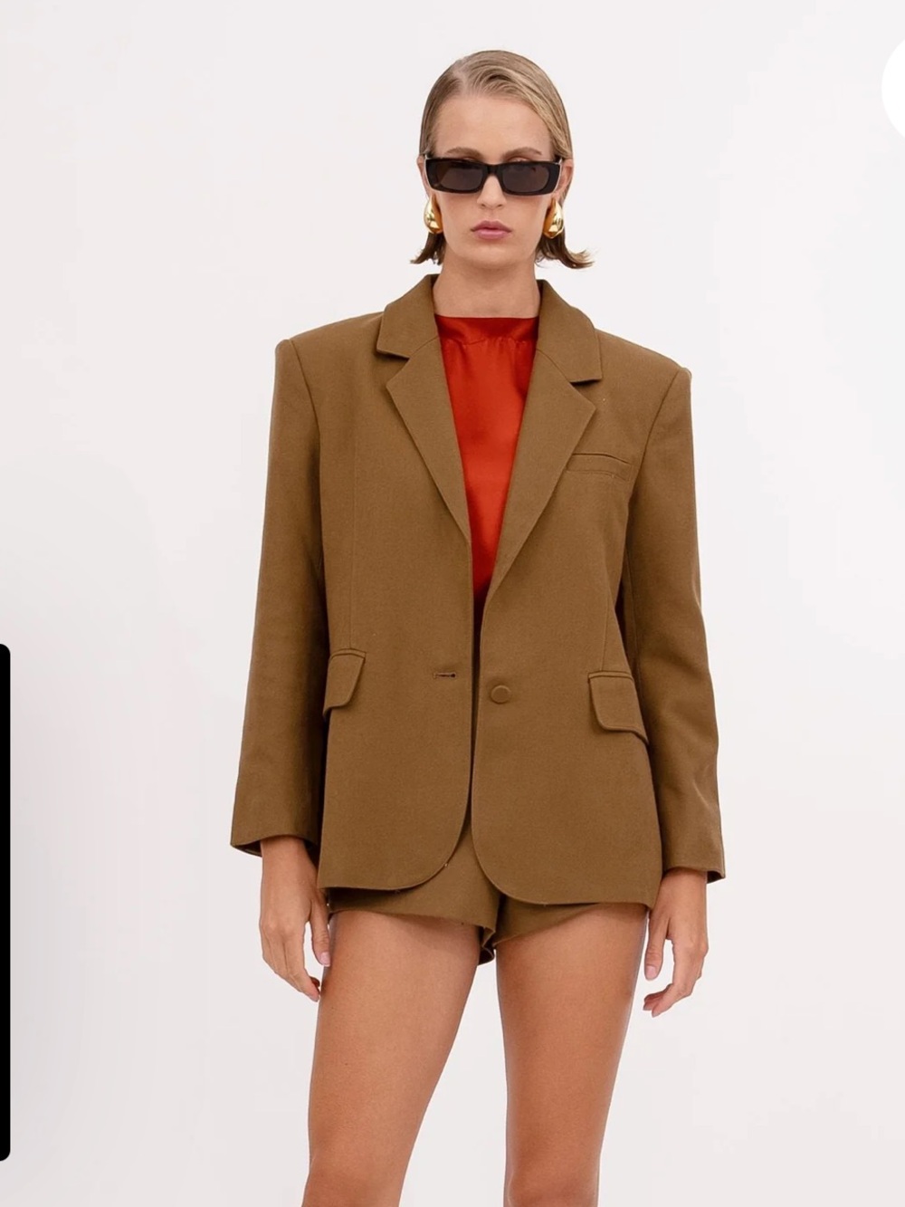 Nonchalant drew blazer and short set